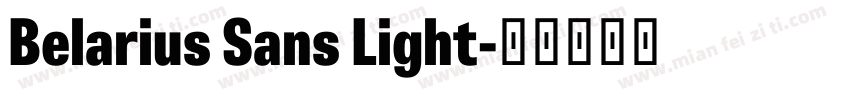 Belarius Sans Light字体转换